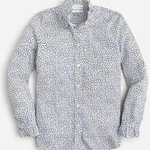 J. Crew Spring 2021 Liberty Ed floral ruffle collar shirt in classic fit